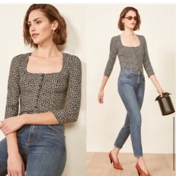 9. Reformation Jorja Top in Ansel - Picture 9 of 16